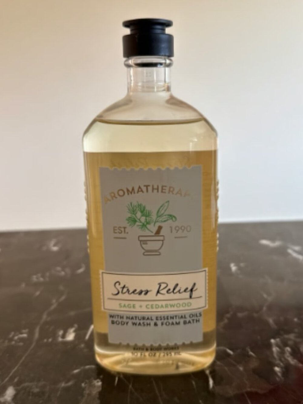 STRESS RELIEF - SAGE AND CEDARWOOD BODY WASH - BATH AND BODY WORKS
